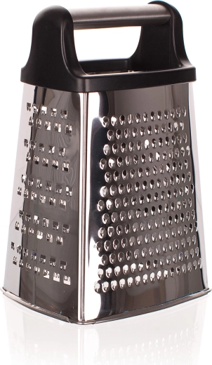 Râpe en acier inoxydable à quatre faces avec manche en plastique Culinaria 21,5 cm