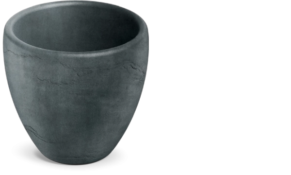 Pot de fleurs Cano 40 cm graphite