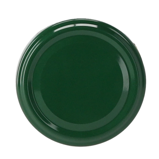 Couvercle vert pour bocaux de mise en conserve 66 mm avec quatre loquets