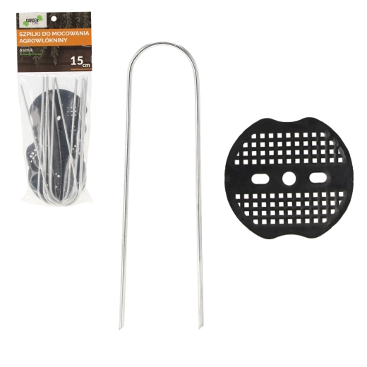 Ensemble de 6 piquets d’ancrage pour agrotextile 15 cm