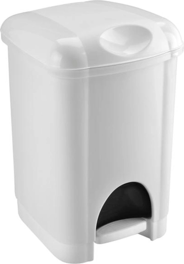 Poubelle à pédale en plastique Heidrun 16 l