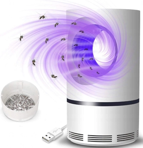 Piège UV anti-insectes pour moustiques et mouches avec alimentation USB