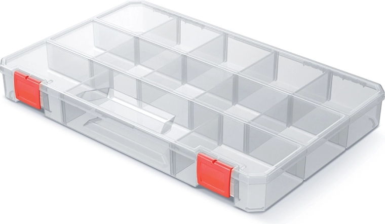 organisateur SQR BOX 35,5 × 23 × 4,1 cm transparent