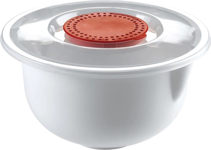 Bol de pétrissage avec couvercle antidérapant, plastique 24 × 13,5 cm