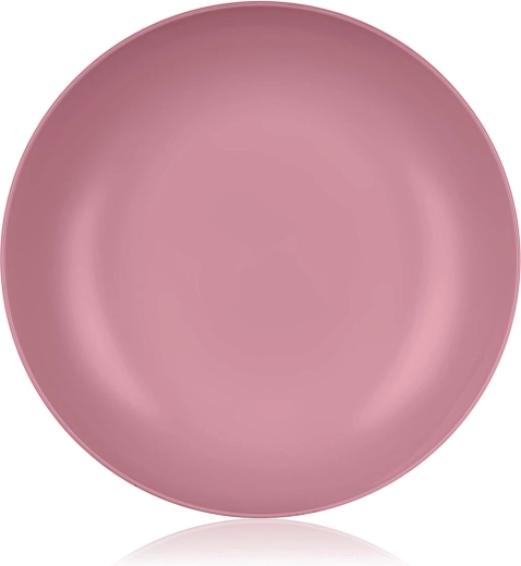 Assiette creuse 22 cm Culinaria rose foncé plastique