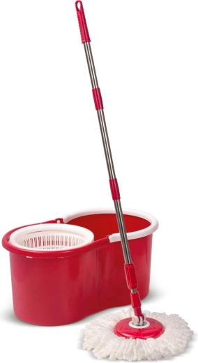 Lamart Clean balai rotatif avec seau essoreur de 12 l