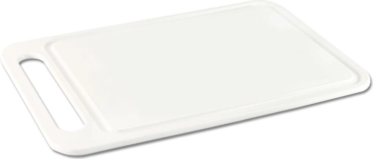 Planche de service et de découpe en plastique 35 × 23 cm blanche