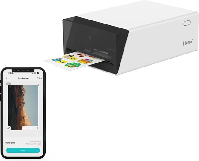 Imprimante photo portable et découpeuse d’autocollants Liene PixCut 2 en 1
