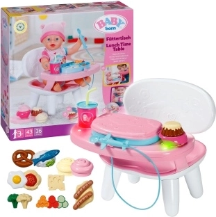 Chaise haute BABY born avec sons