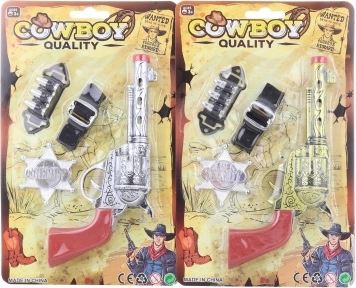 Set de shérif – pistolet western avec badge et ceinture pour enfants