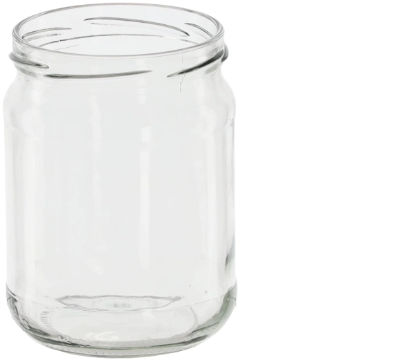 Récipient en verre 460 ml avec couvercle fi 82