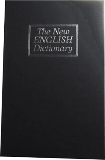 Coffre-fort en forme de livre 180 × 115 × 55 mm, noir