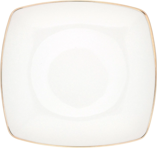 Assiette à dessert Mariapaula Moderna carrée 20,5 cm avec décor doré