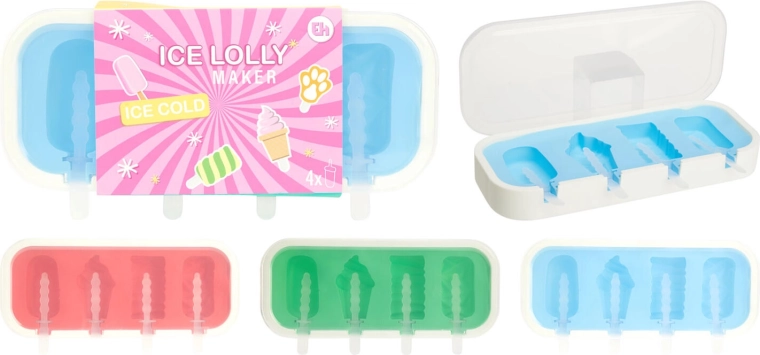 Moule à glace en polypropylène et silicone – 4 pièces