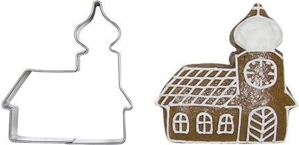 Set d’emporte-pièces en acier inoxydable église – 10 pcs