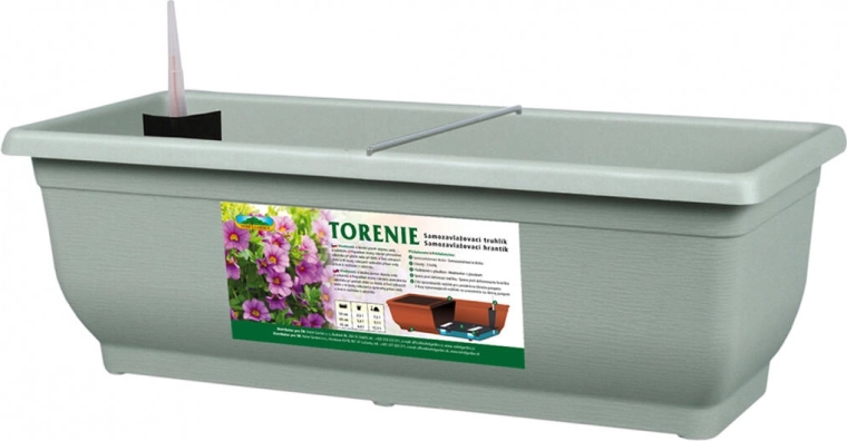 Jardinière auto-irrigante TORENIE Modern 50 cm vert clair