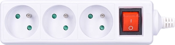 Solight prise multiple avec interrupteur, 3 prises