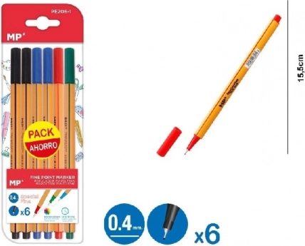 Set de stylos fins MP 6 pcs.