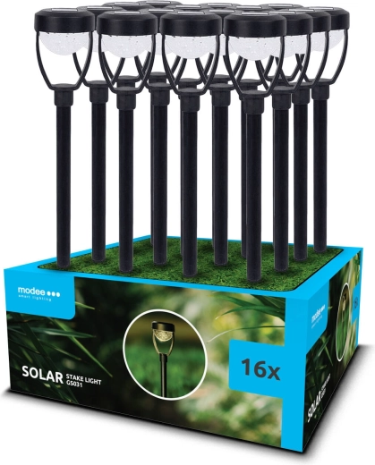 Luminaire LED solaire de jardin sur piquet Modee GS031 40 cm