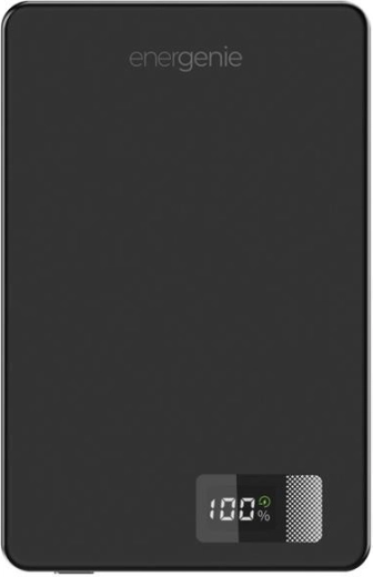 Powerbank magnétique sans fil 10 000 mAh avec LCD, USB‑C PD 20 W, 15 W, noire