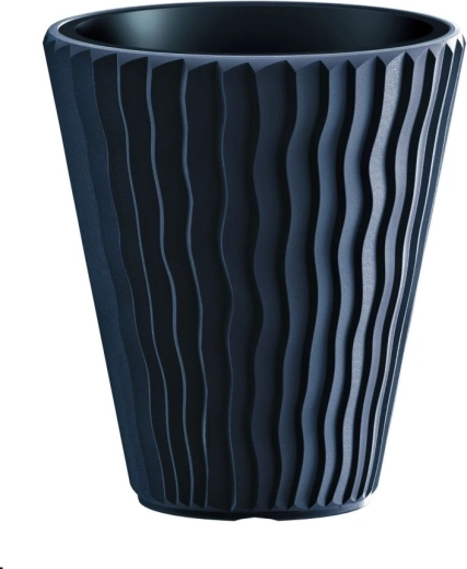 Pot Prosperplast Sandy Slim anthracite 37 l
