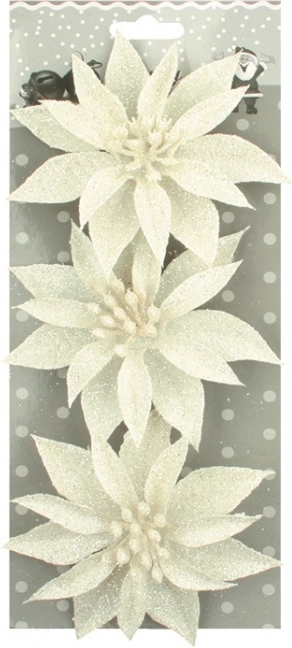 Roses de Noël pailletées