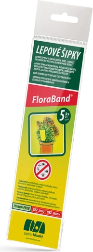 Flèches adhésives contre les ravageurs Flora Band (5 pcs)