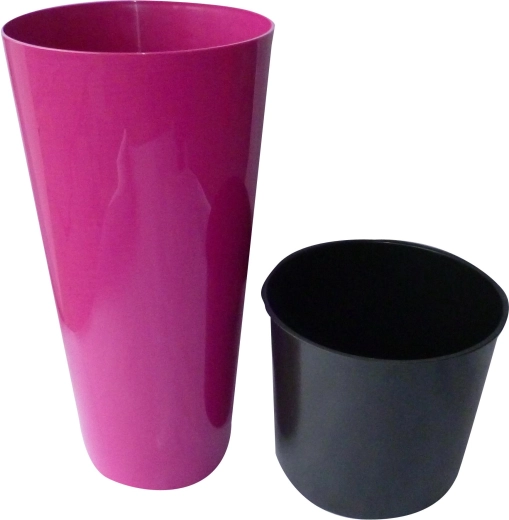Cache-pot Tubus Slim, fuchsia