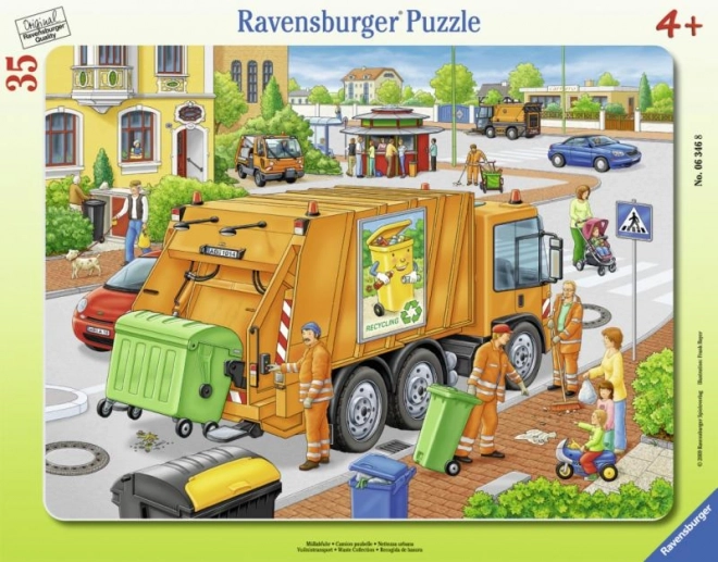 Puzzle Ravensburger Éboueurs 35 pièces