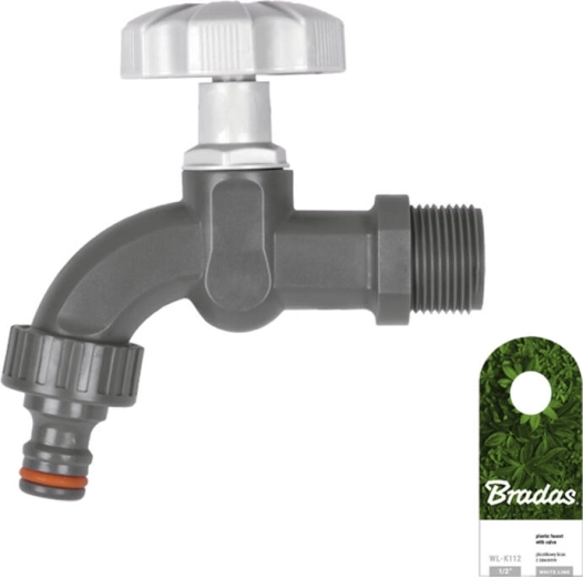 Robinet avec filetage intérieur 3/4 pour raccord rapide WHITE LINE