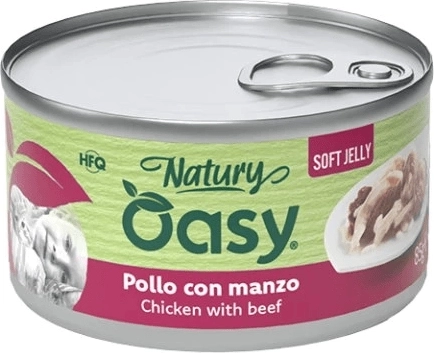 Oasy Natury Soft Jelly poulet avec bœuf 150 g