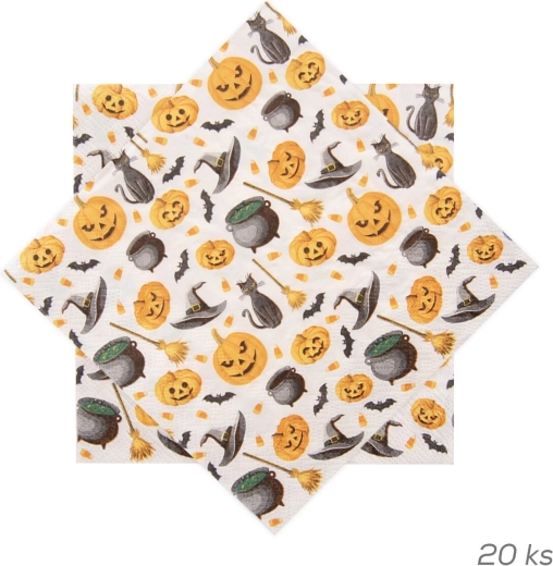 Serviettes en papier Halloween 33 × 33 cm, 20 pcs