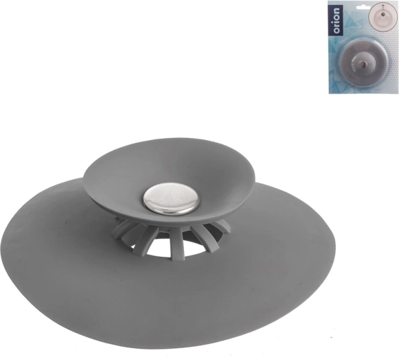 Bouchon en caoutchouc pour évacuation 10 cm gris