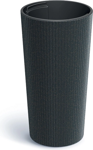 Cache-pot Lamia Slim Eco Wood anthracite