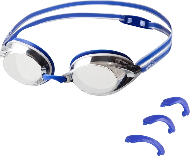 Lunettes de natation NILS Aqua Racing bleues