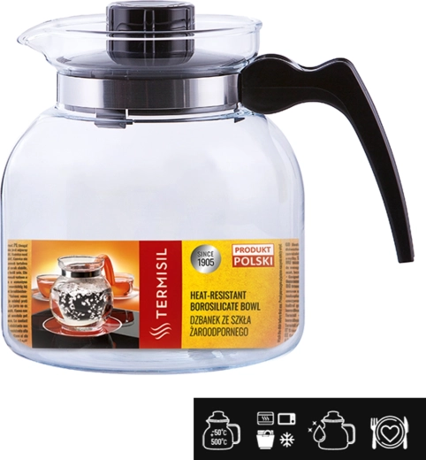 Pichet résistant à la chaleur en verre borosilicate 1,85 l TERMISIL Ewa