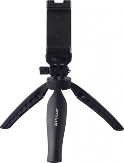 Trépied de table Puluz avec support de téléphone (noir)