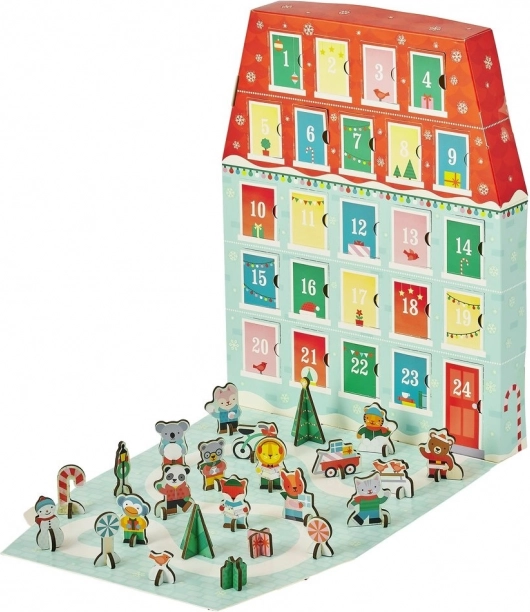 Calendrier de l’Avent de Noël PETIT COLLAGE