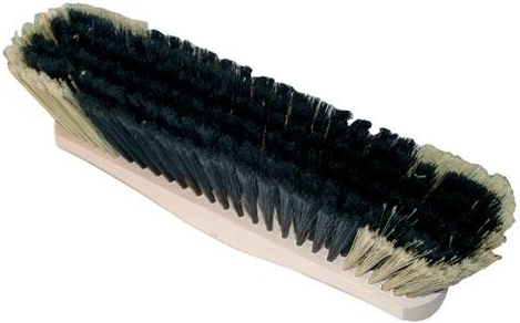 Balai 28 cm en bois non verni avec fibres PET, sans filetage