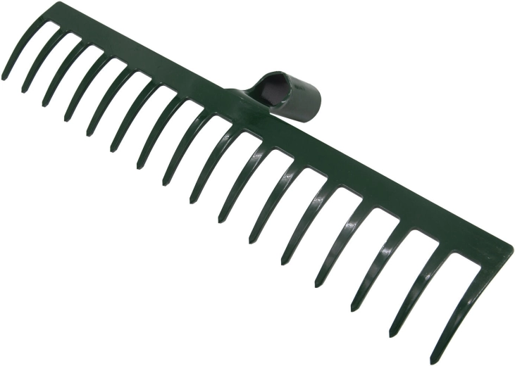 Râteau PROFI 16 dents en acier 45,5 cm sans manche