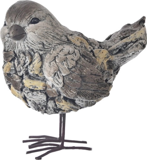 Décoration en céramique Oiseau EBI aspect pierre 38 cm