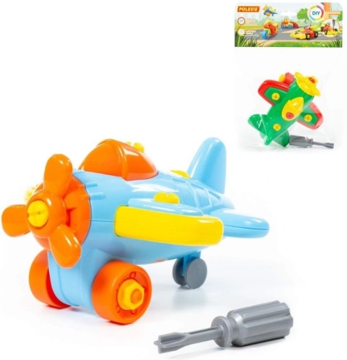 Bricolage avion démontable pour enfants, 19 pièces