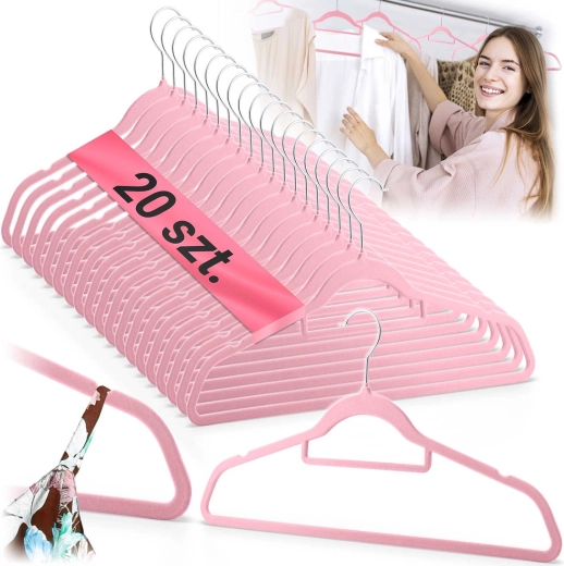 Cintres en velours pour vêtements Massido, lot de 20