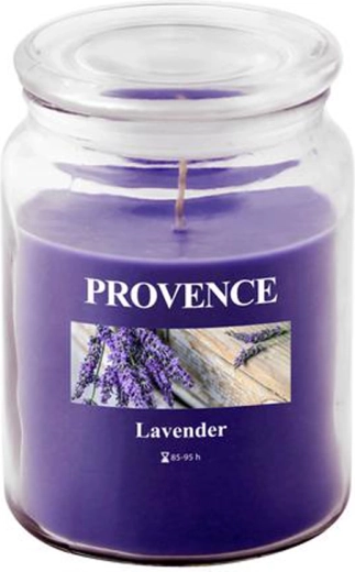Bougie parfumée en verre Provence lavande 95 heures