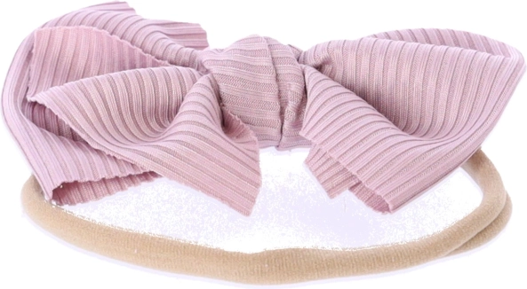 Bandeau pour enfant avec nœud - rose sale