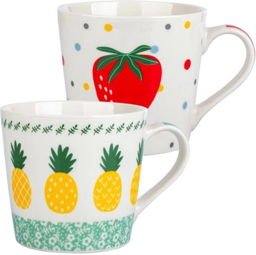 Mug en céramique avec motif fruit 400 ml