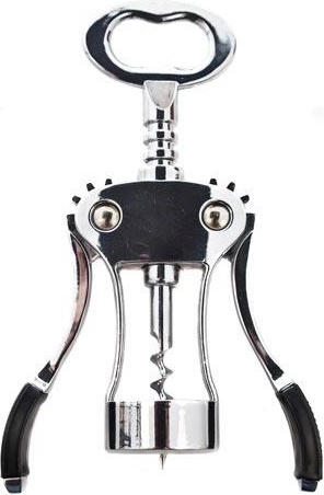 Tire-bouchon à ailes pour vin CULINARIA DELUXE 18 cm, chromé