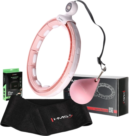 Ensemble cerceau hula hoop de massage intelligent avec compteur et aimants + ceinture amincissante HMS BR163 Plus Size