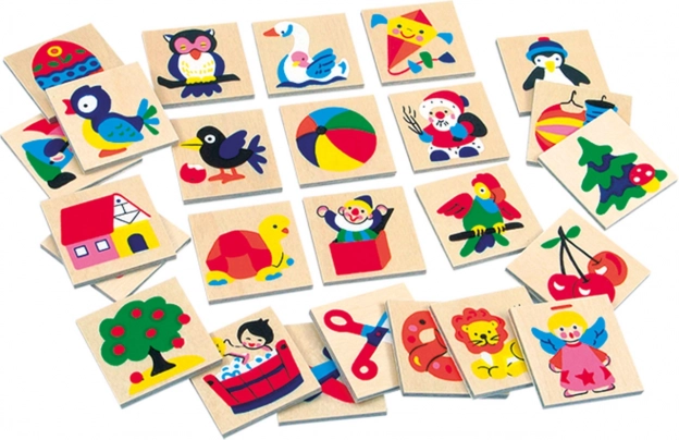 Bino panneaux d'illustrations en bois pour écoles maternelles