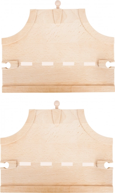 Small foot piste en bois – carrefour en T